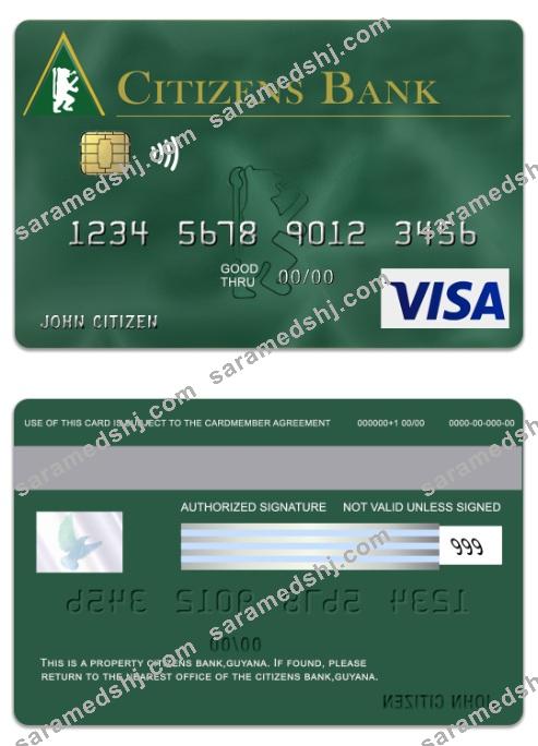 Guyana Citizens Bank visa green card